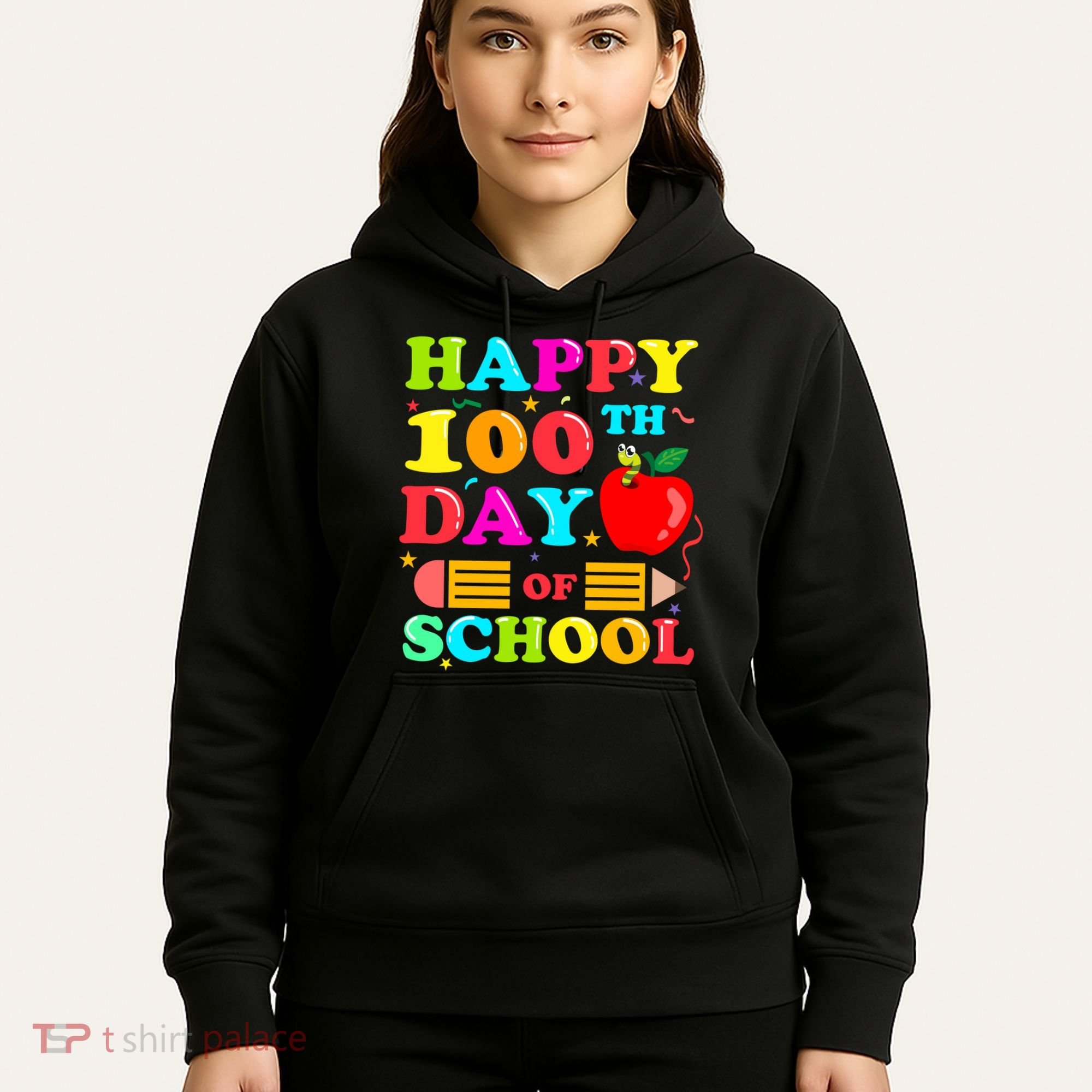 Happy 100th Days Of School Celebration Hoodie