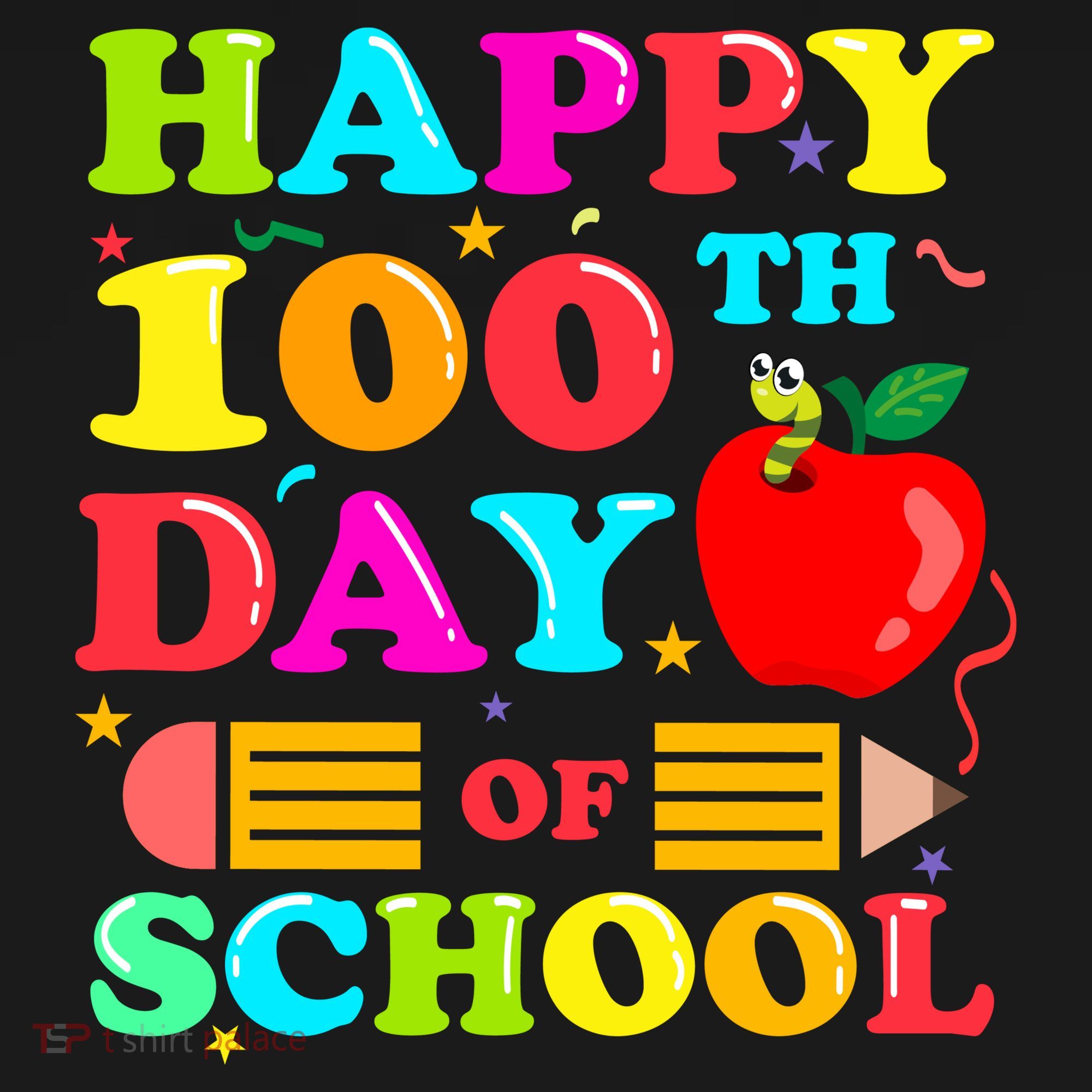 Happy 100th Days Of School Celebration Coaster