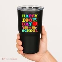 Happy 100th Days Of School Celebration Tumbler thumb 2