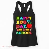 Happy 100th Days Of School Celebration Women's Tank Top thumb 0