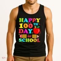 Happy 100th Days Of School Celebration Tank Top thumb 3