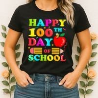 Happy 100th Days Of School Celebration Women's T-Shirt thumb 2
