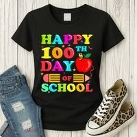 Happy 100th Days Of School Celebration Women's T-Shirt thumb 3