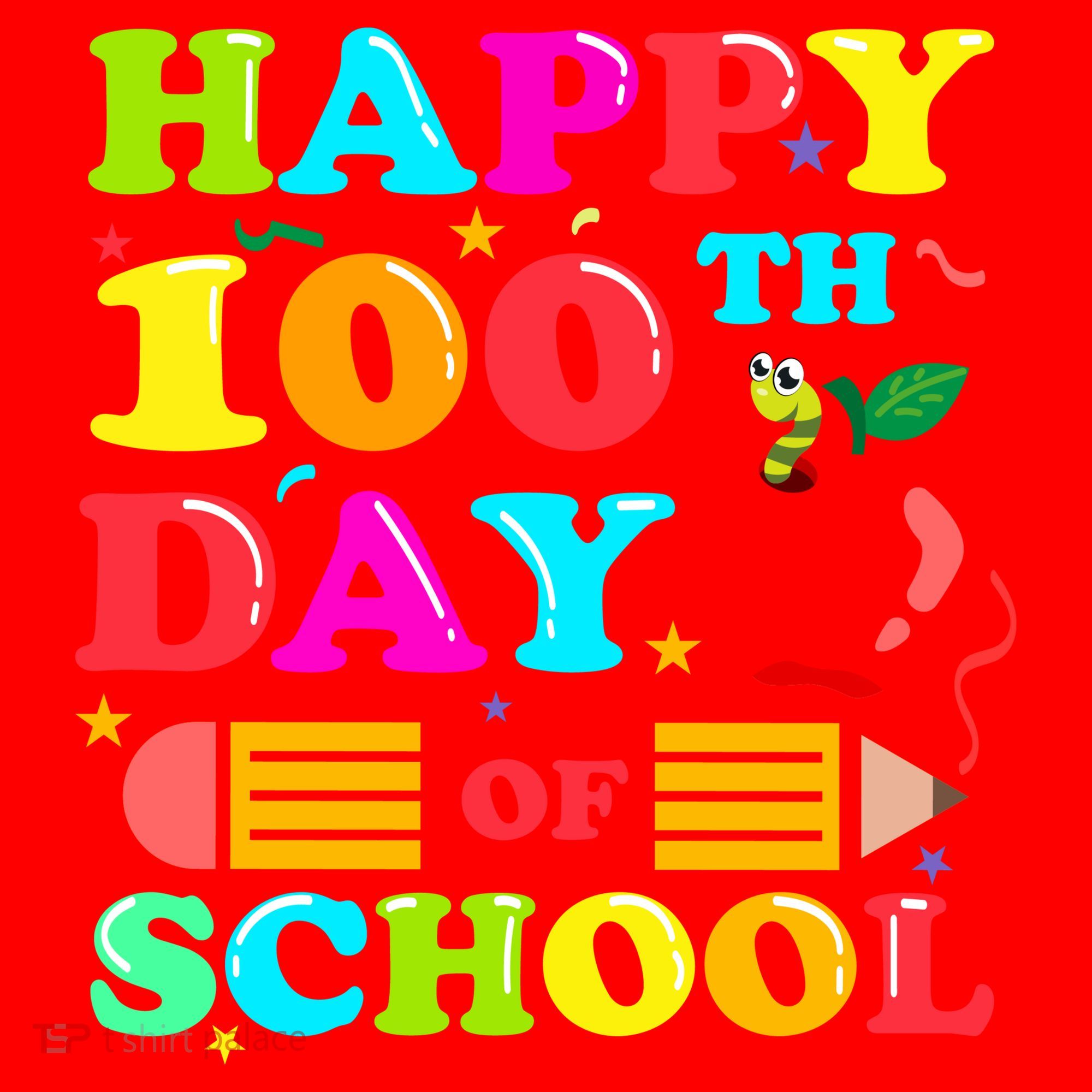 Happy 100th Days Of School Celebration Santa Hat
