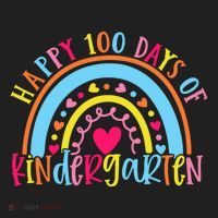 Happy 100 Days Of Kindergarten 100 Day Of School Rainbow Cool Gift Beanie thumb 2