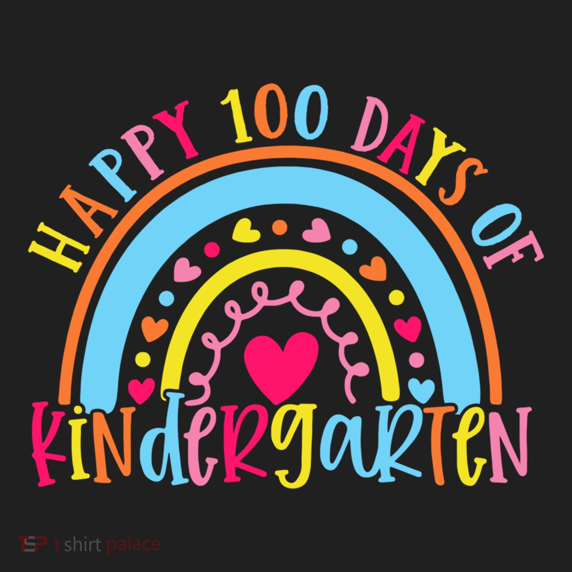 Happy 100 Days Of Kindergarten 100 Day Of School Rainbow Cool Gift Beanie
