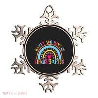 Happy 100 Days Of Kindergarten 100 Day Of School Rainbow Cool Gift Ornament thumb 0