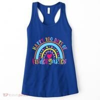 Happy 100 Days Of Kindergarten 100 Day Of School Rainbow Cool Gift Women's Tank Top thumb 0