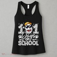 Happy 101 Days Of School Funny Cute Dog Student Teacher Women's Tank Top thumb 3