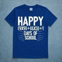 Happy 100 Days Of School 100th Day Of School Math Equation Gift T-Shirt thumb 5