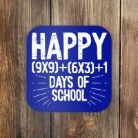 Happy 100 Days Of School 100th Day Of School Math Equation Gift Coaster thumb 0