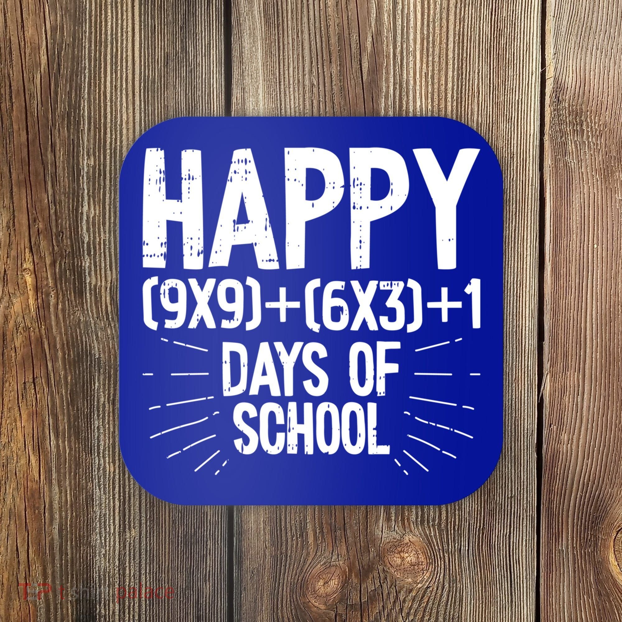 Happy 100 Days Of School 100th Day Of School Math Equation Gift Coaster