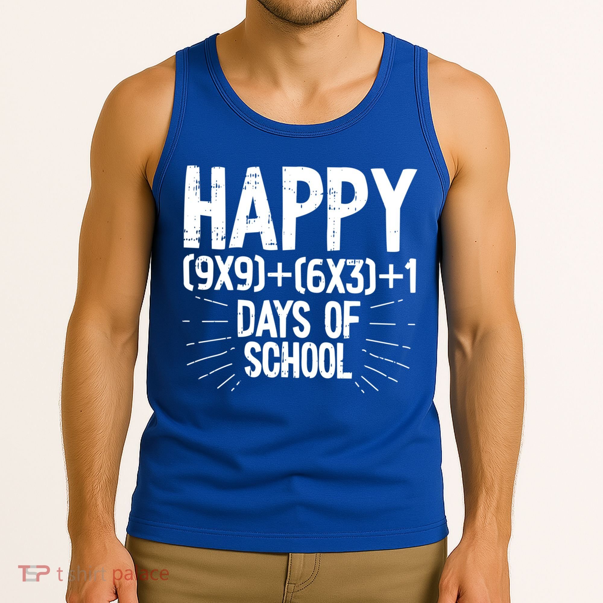 Happy 100 Days Of School 100th Day Of School Math Equation Gift Tank Top