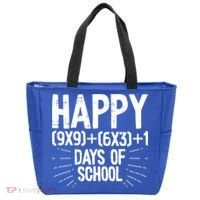 Happy 100 Days Of School 100th Day Of School Math Equation Gift Tote Bag thumb 0