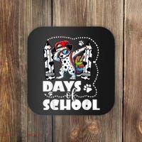 Happy 101 Days Of School Funny Dabbing Dog Pencil Coaster thumb 0