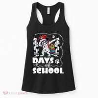 Happy 101 Days Of School Funny Dabbing Dog Pencil Women's Tank Top thumb 0