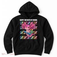 Happy 100 Days Of School Axolotl Kindergarten Costume Hoodie thumb 0