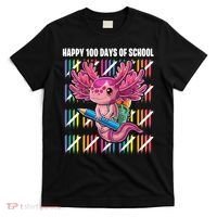 Happy 100 Days Of School Axolotl Kindergarten Costume T-Shirt thumb 0