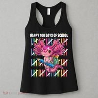 Happy 100 Days Of School Axolotl Kindergarten Costume Women's Tank Top thumb 3