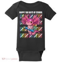 Happy 100 Days Of School Axolotl Kindergarten Costume Baby Bodysuit thumb 0
