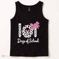 Happy 101 Days Of School Funny Student Teacher Tank Top thumb 2