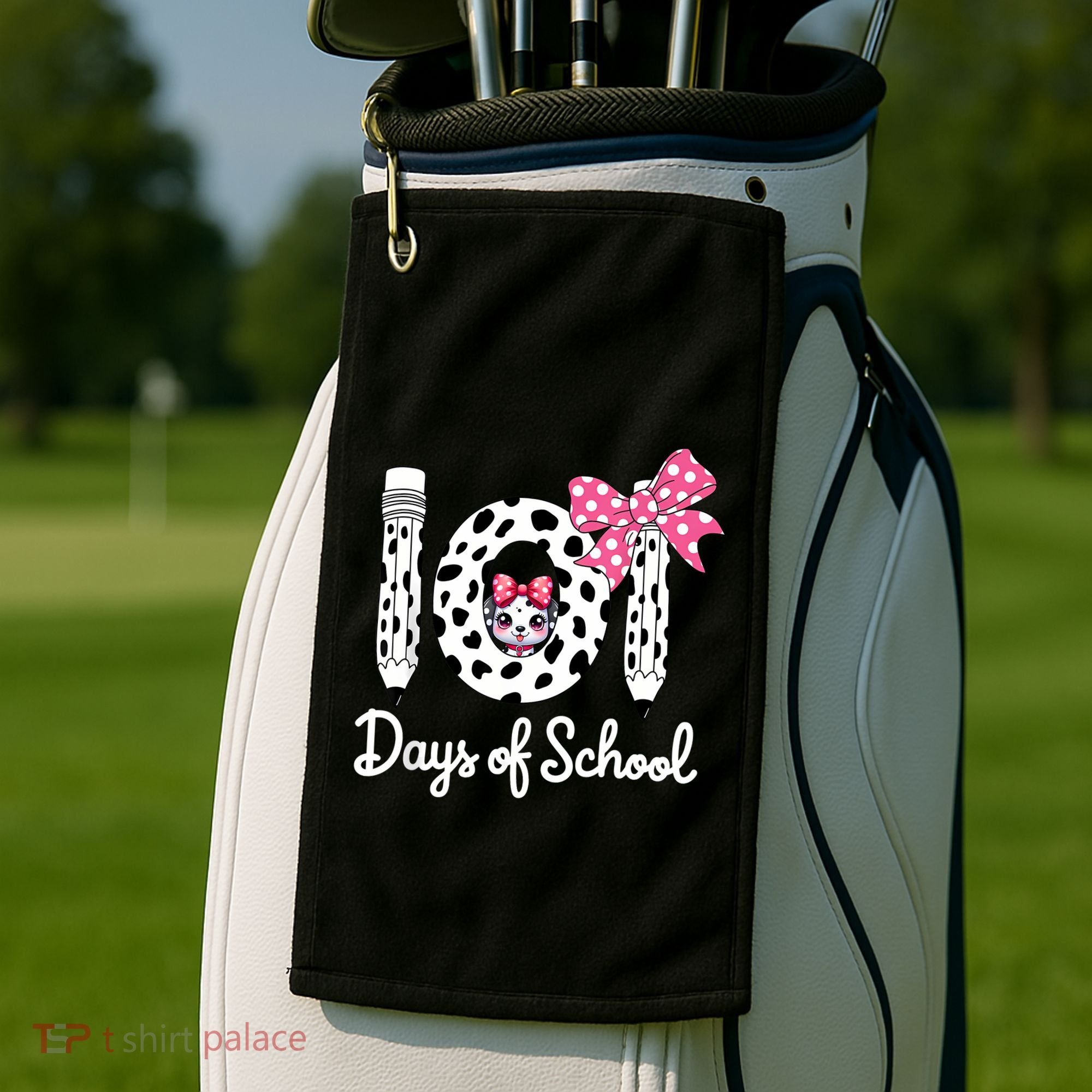 Happy 101 Days Of School Funny Student Teacher Golf Towel