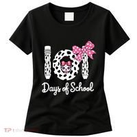 Happy 101 Days Of School Funny Student Teacher Women's T-Shirt thumb 0
