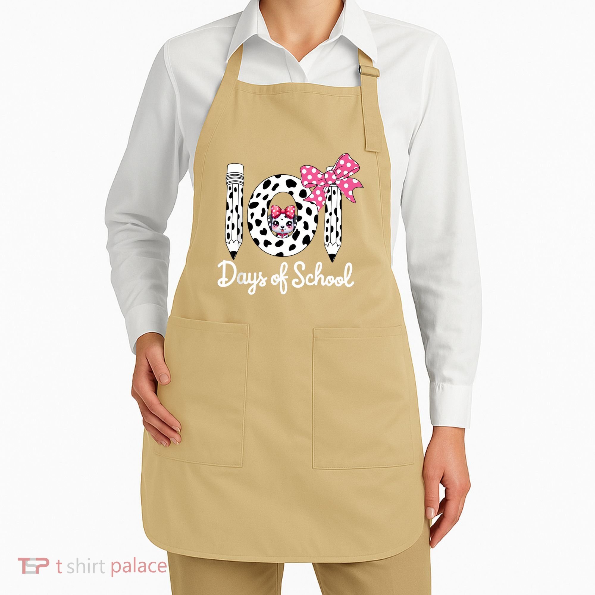 Happy 101 Days Of School Funny Student Teacher Apron