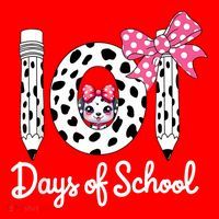 Happy 101 Days Of School Funny Student Teacher Santa Hat thumb 1