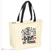 Happy 101 Days Of School Dog Tote Bag thumb 2