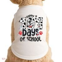 Happy 101 Days Of School Dog Doggie Tank thumb 0