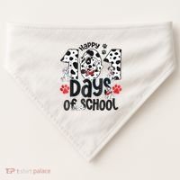 Happy 101 Days Of School Dog USA-Made Doggie Bandana thumb 0