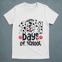 Happy 101 Days Of School Dog T-Shirt thumb 5