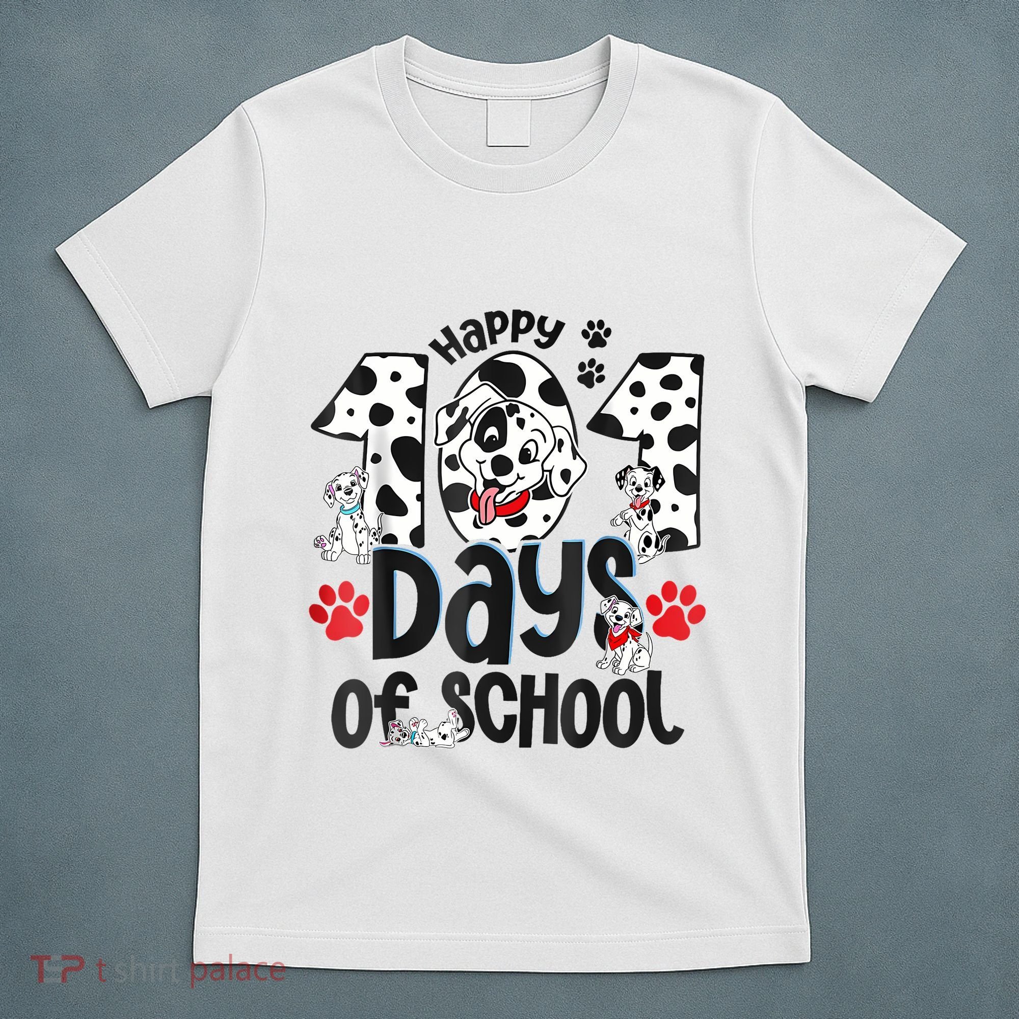 Happy 101 Days Of School Dog T-Shirt