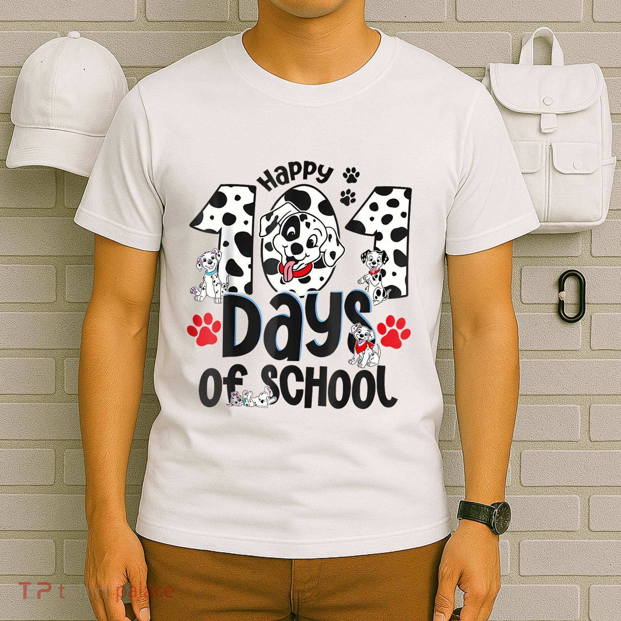 Happy 101 Days Of School Dog T-Shirt