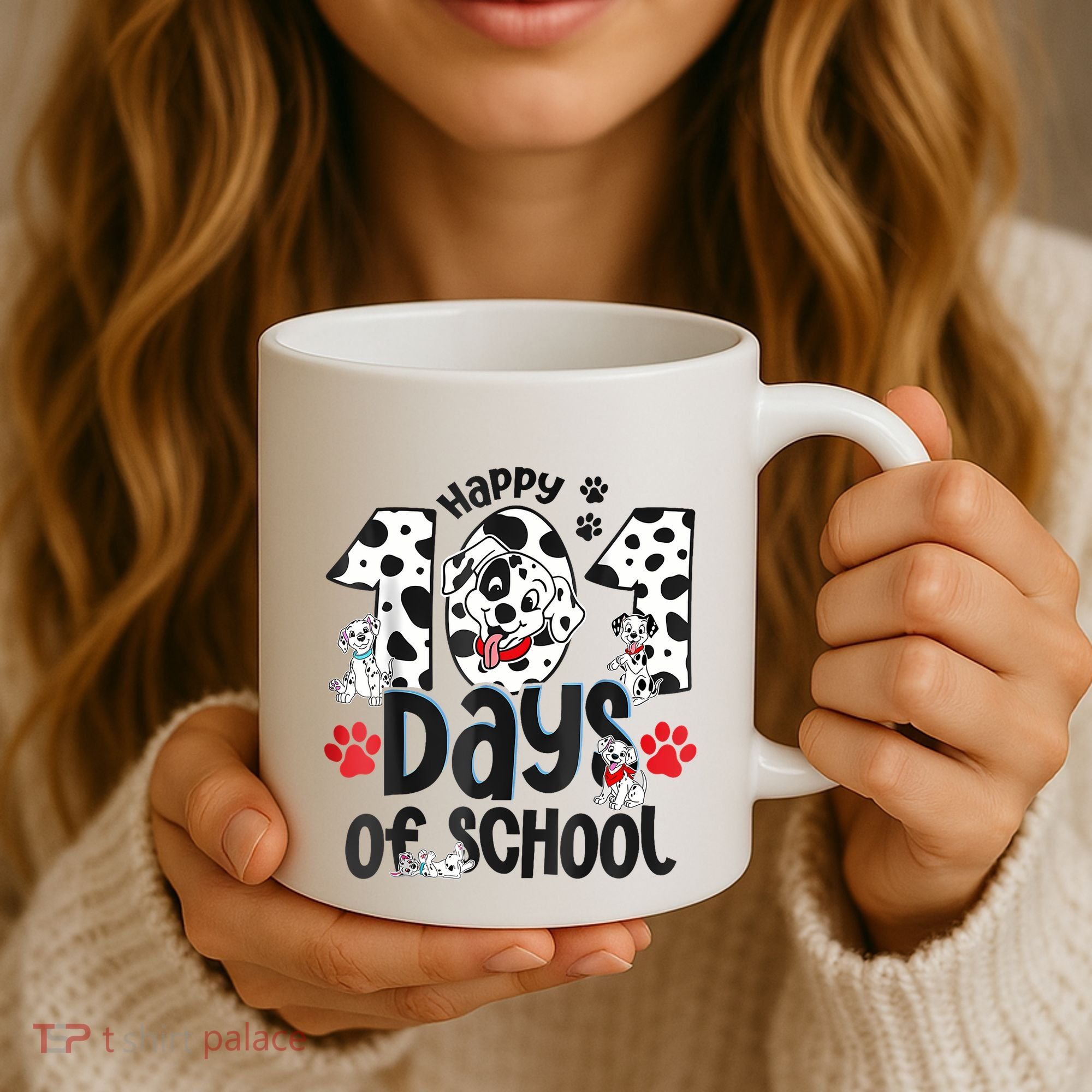 Happy 101 Days Of School Dog Coffee Mug