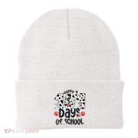 Happy 101 Days Of School Dog Beanie thumb 0