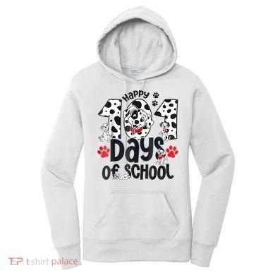 Happy 101 Days Of School Dog Women's Hoodie