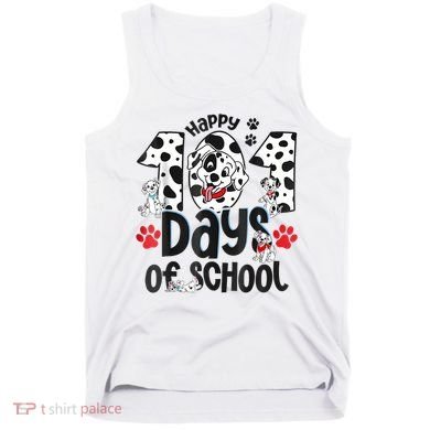 Happy 101 Days Of School Dog Tank Top