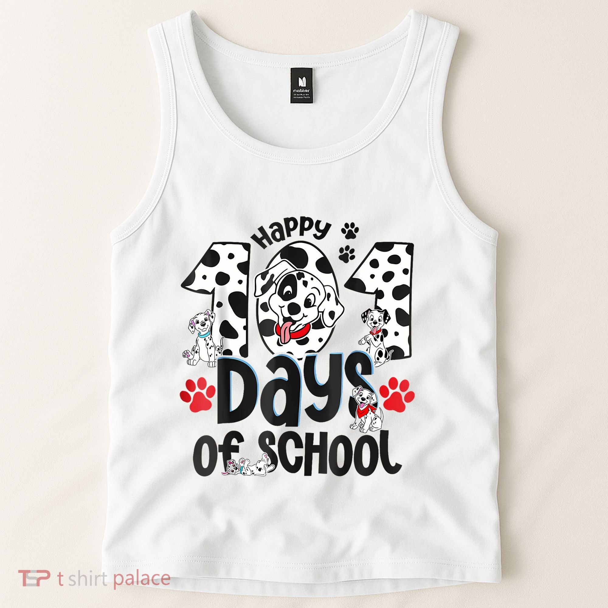 Happy 101 Days Of School Dog Tank Top