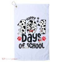 Happy 101 Days Of School Dog Golf Towel thumb 0