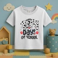 Happy 101 Days Of School Dog Toddler T-Shirt thumb 3