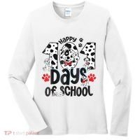 Happy 101 Days Of School Dog Women's Long Sleeve Shirt thumb 0