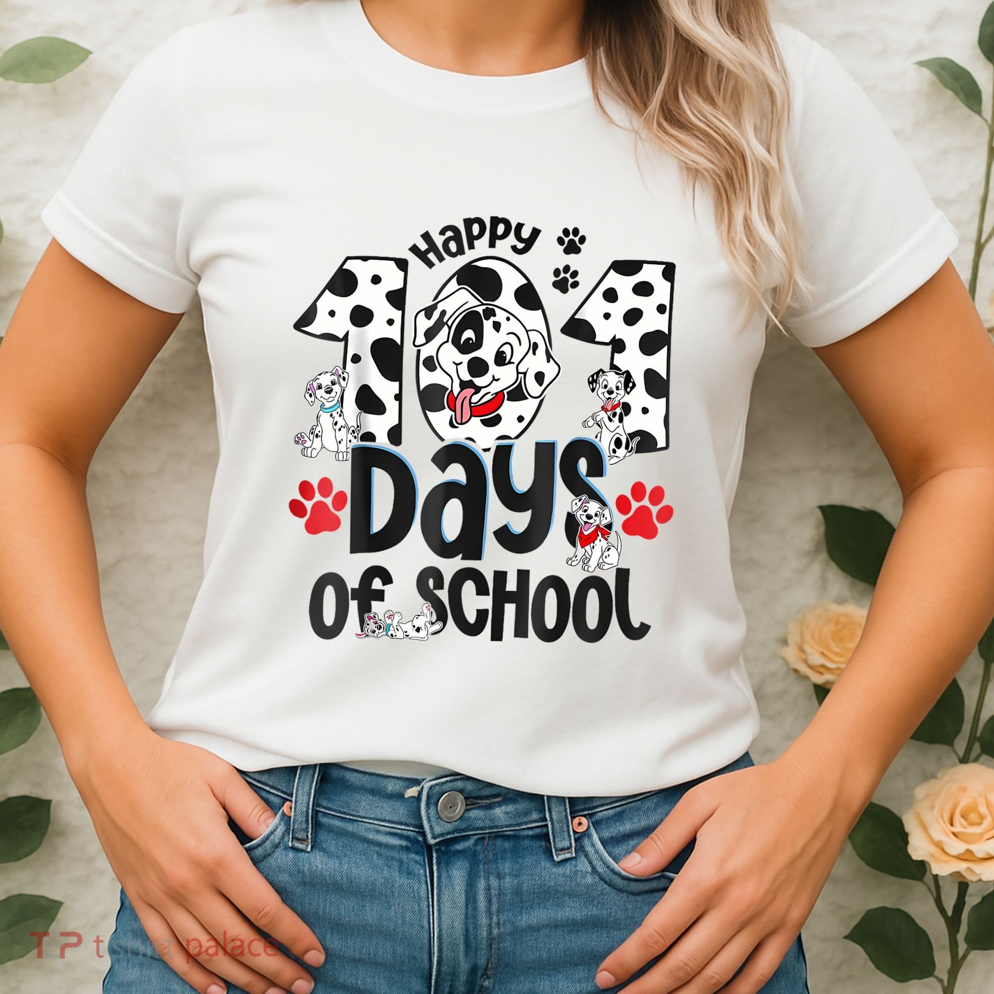 Happy 101 Days Of School Dog Women's T-Shirt