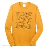 Happy 100th Days Of School Education Long Sleeve Shirt thumb 0