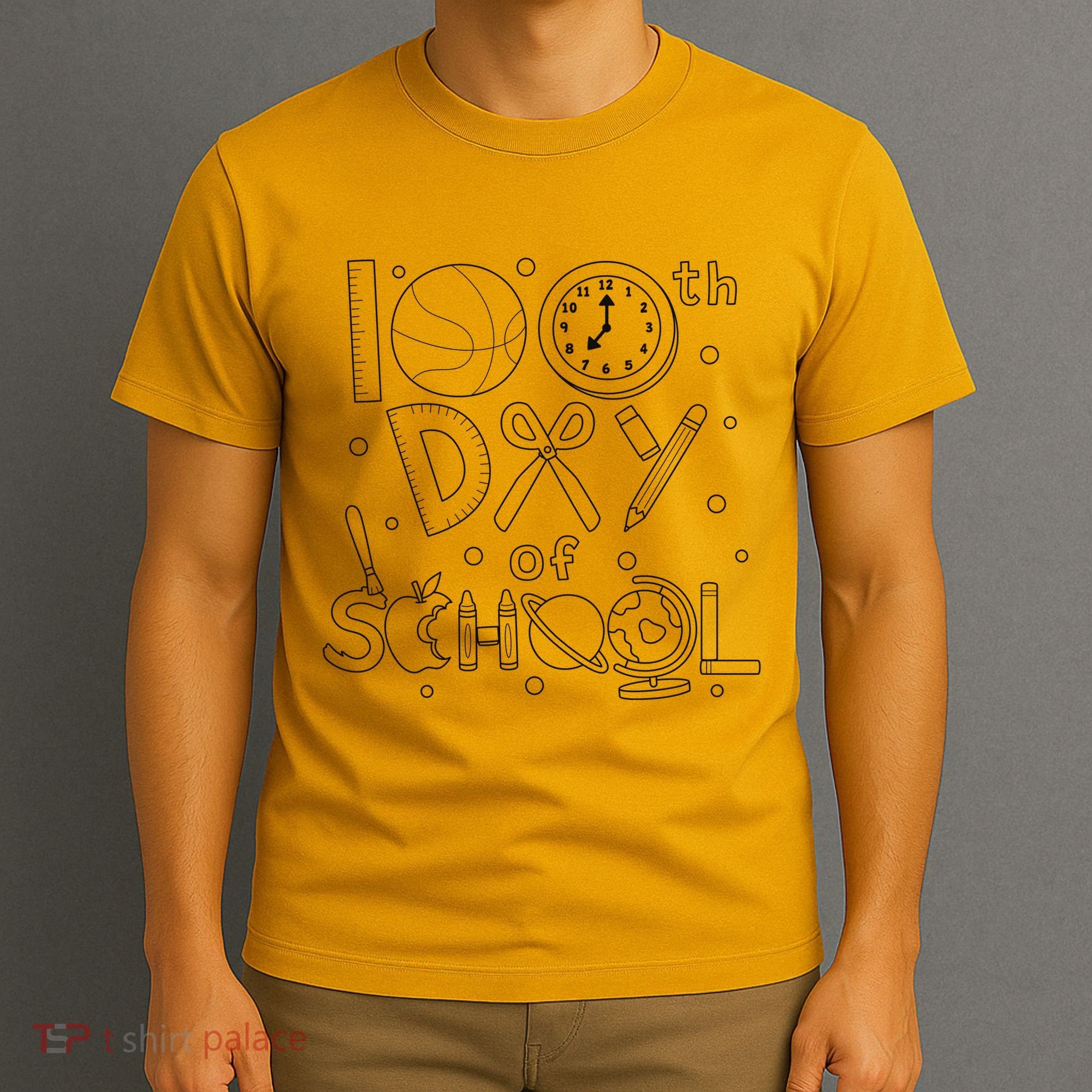 Happy 100th Days Of School Education T-Shirt
