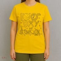 Happy 100th Days Of School Education T-Shirt thumb 4