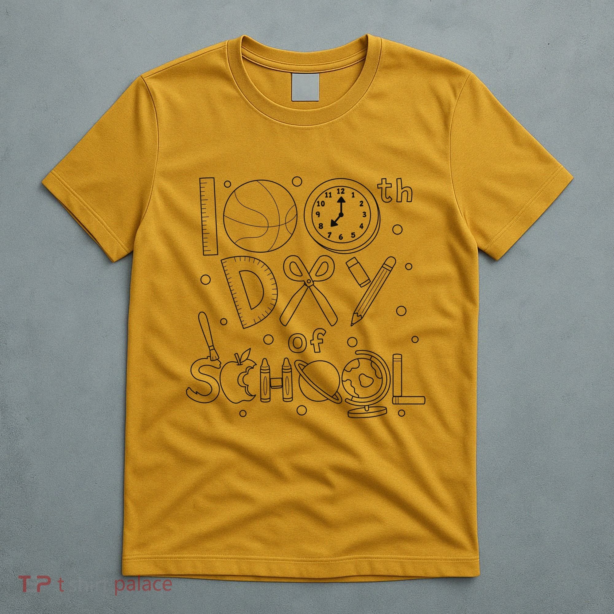 Happy 100th Days Of School Education T-Shirt