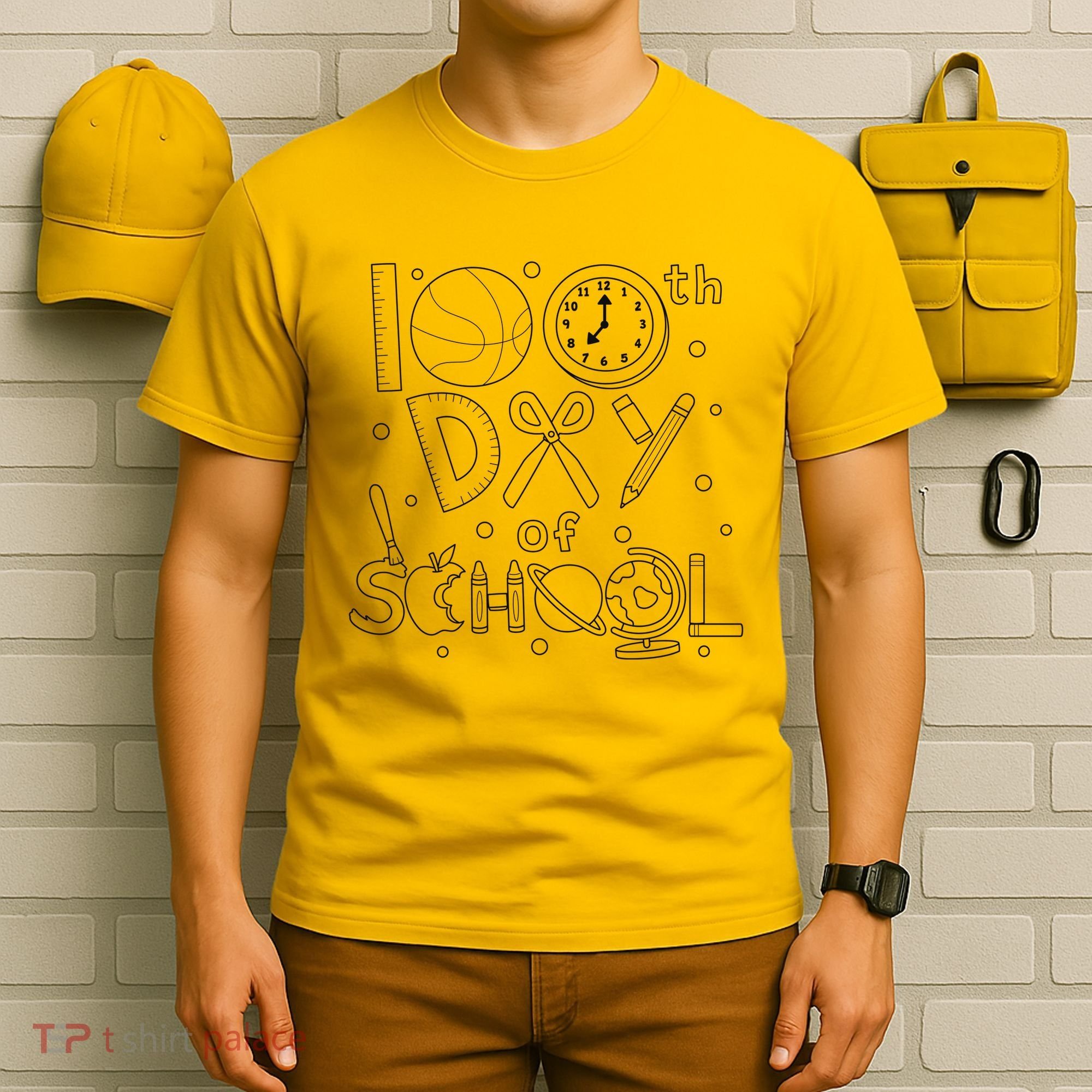 Happy 100th Days Of School Education T-Shirt