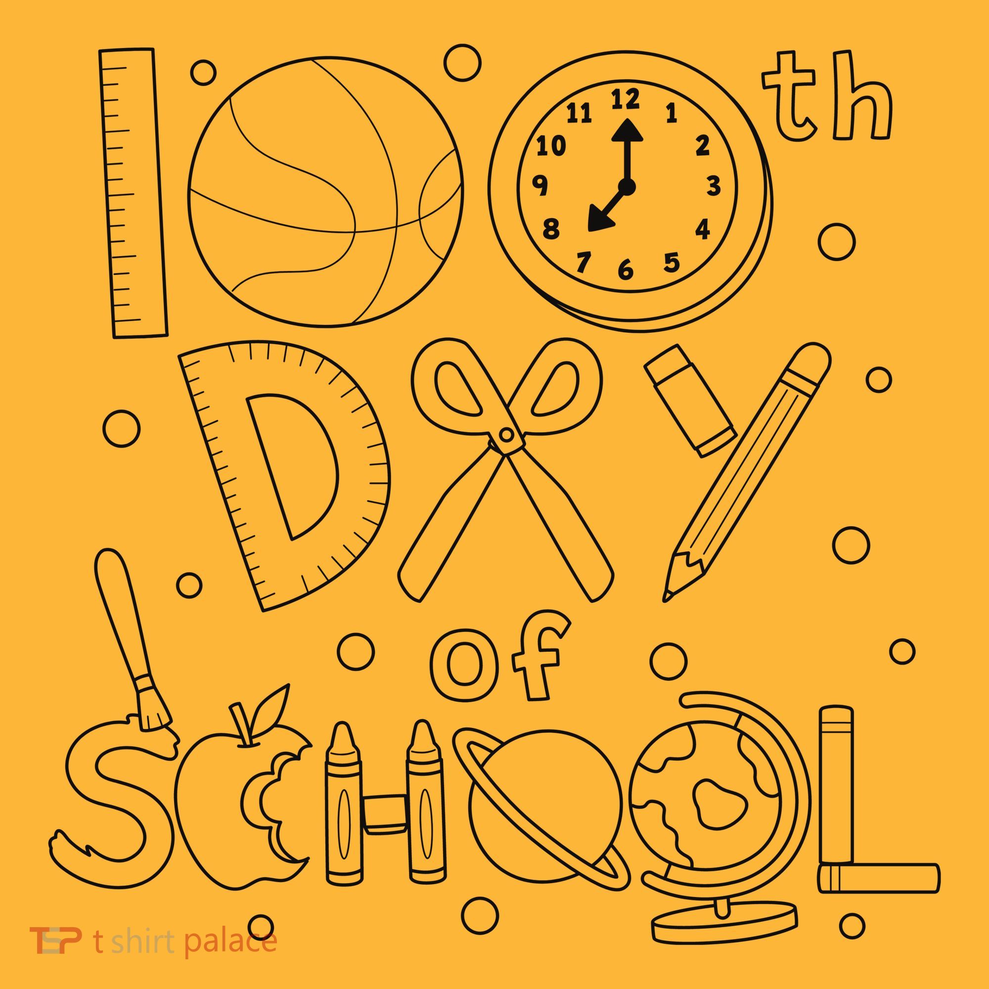Happy 100th Days Of School Education Visor